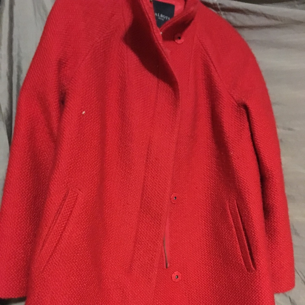 Red Peacoat Size 6p